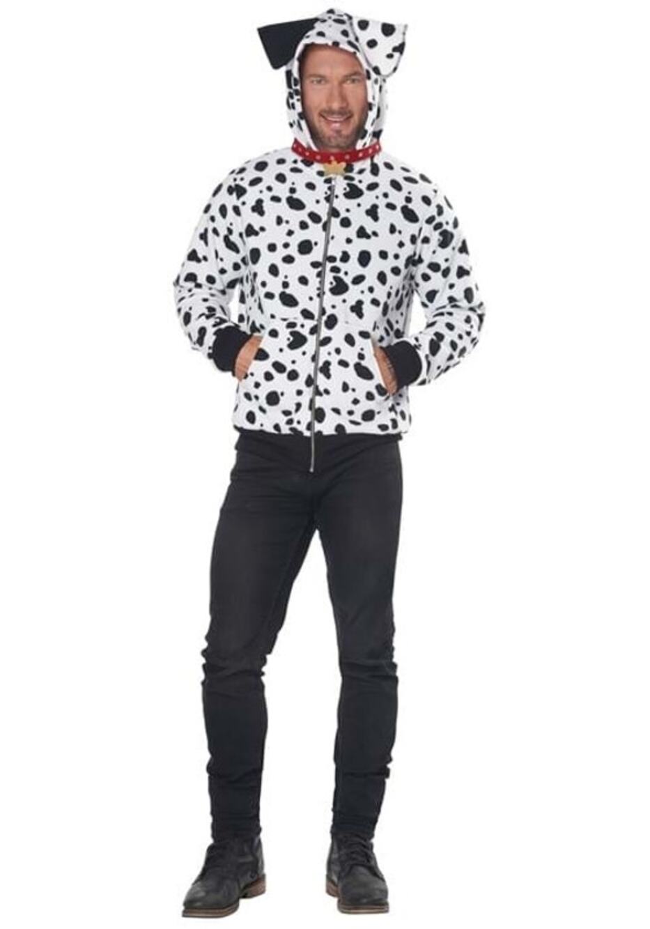 Men's Dalmatian Hoodie Costume Size Large/XLarge
